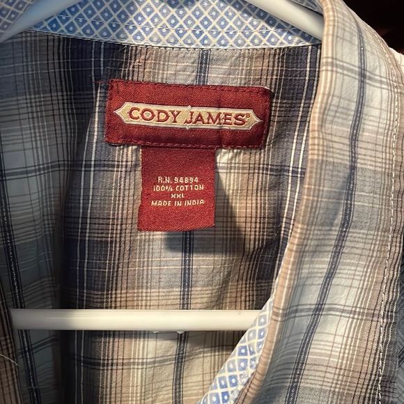 Cody James short sleeve button up 2X - Picture 2 of 2